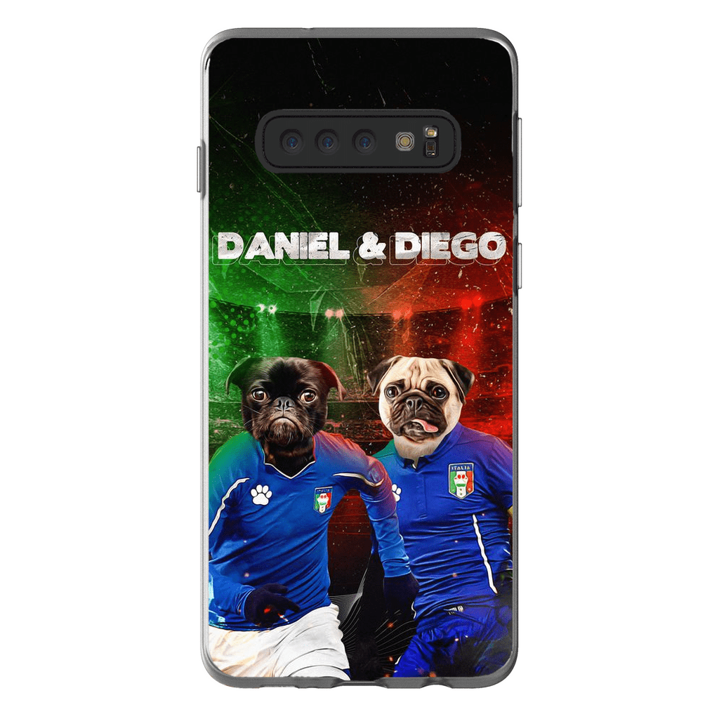 &#39;Italy Doggos&#39; Funda personalizada para teléfono con 2 mascotas