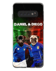 'Italy Doggos' Funda personalizada para teléfono con 2 mascotas