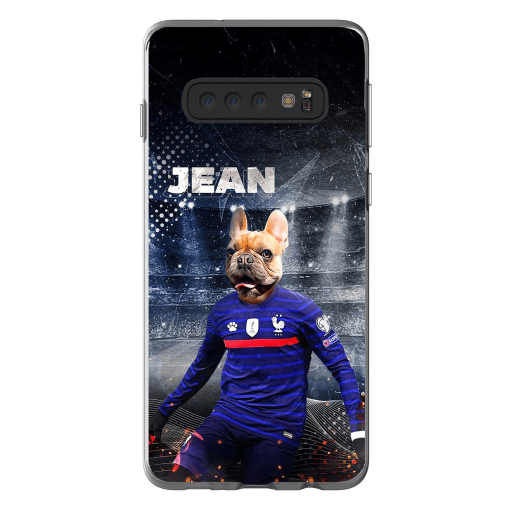 Funda para teléfono personalizada &#39;France Doggos Soccer&#39;