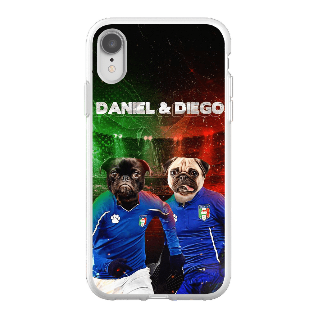 &#39;Italy Doggos&#39; Funda personalizada para teléfono con 2 mascotas