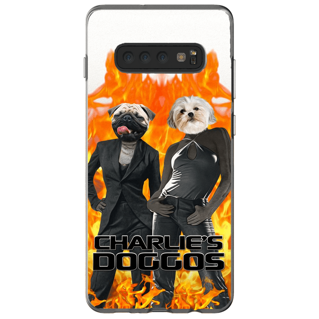 Funda personalizada para teléfono con 2 mascotas &#39;Charlie&#39;s Doggos&#39;