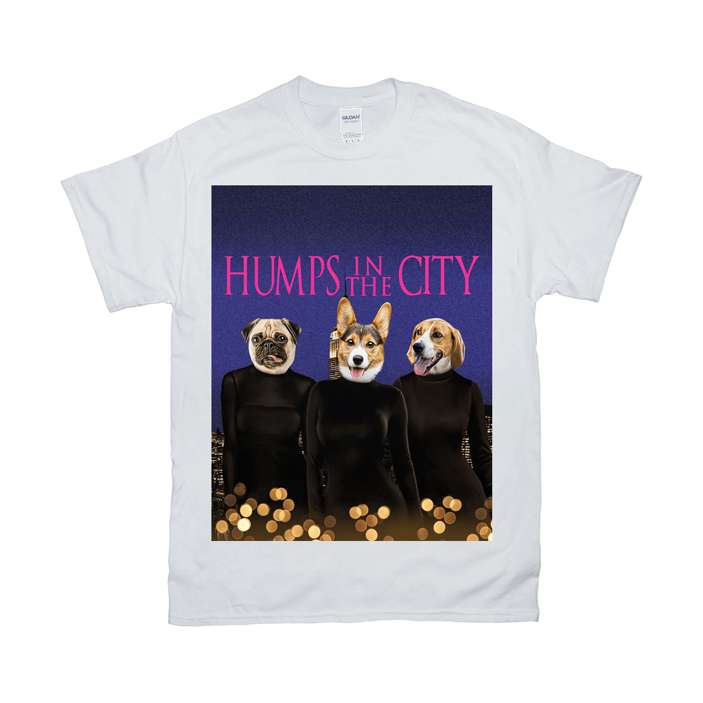 Camiseta personalizada con 3 mascotas &#39;Humps in the City&#39;