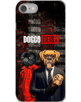 Funda personalizada para teléfono con 2 mascotas 'Doggo Heist'