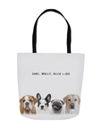 Bolso tote personalizado moderno para 4 mascotas