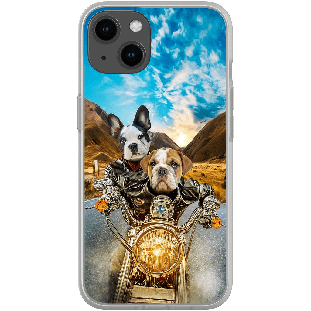 &#39;Harley Wooferson&#39; Funda para Móvil Personalizada con 2 Mascotas