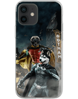 Funda personalizada para teléfono con 2 mascotas 'Bat Dog &amp; Robpaw'