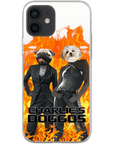 Funda personalizada para teléfono con 2 mascotas 'Charlie's Doggos'