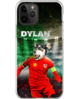 Funda para teléfono personalizada 'Wales Doggos Soccer'