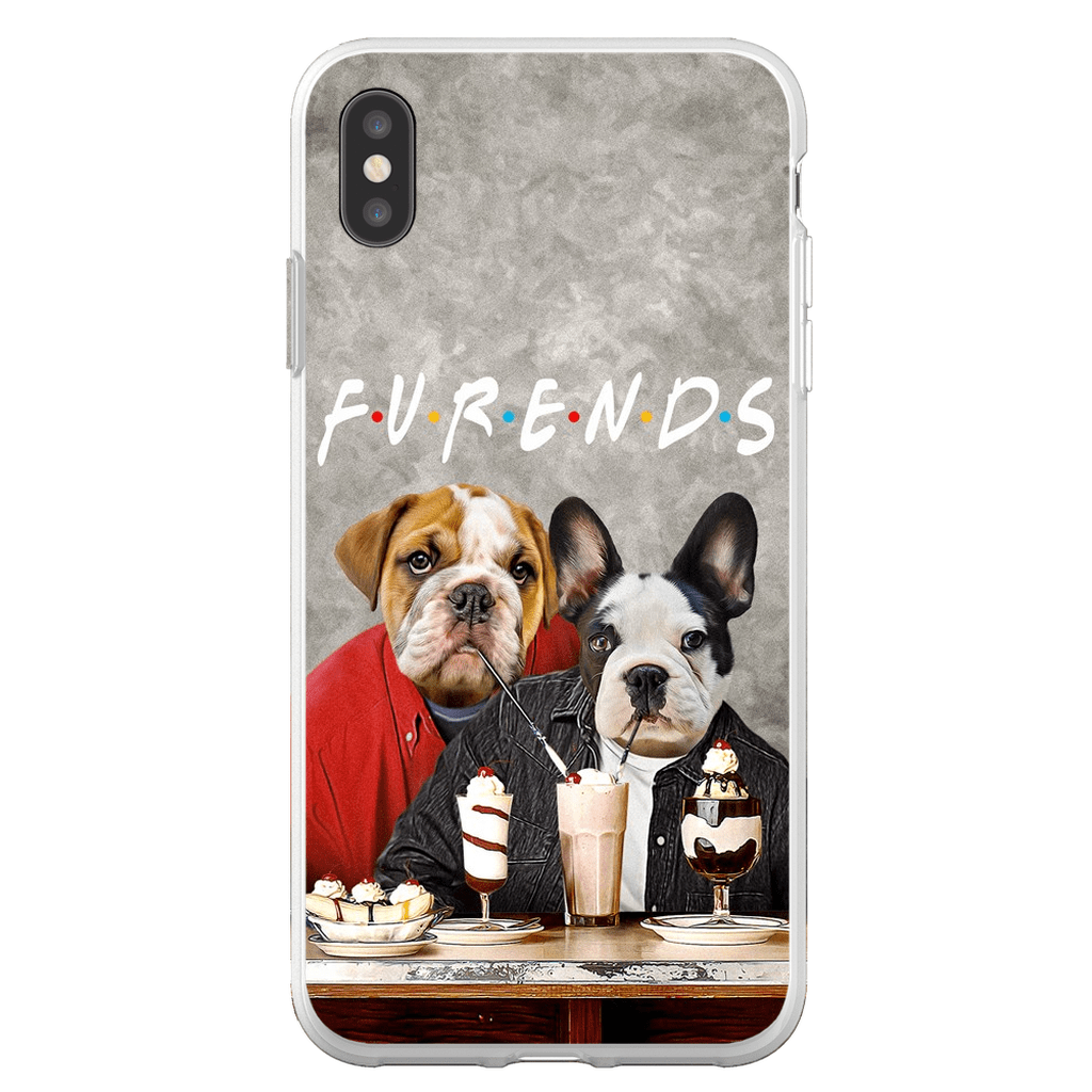 &#39;Furends&#39; Funda personalizada para teléfono con 2 mascotas