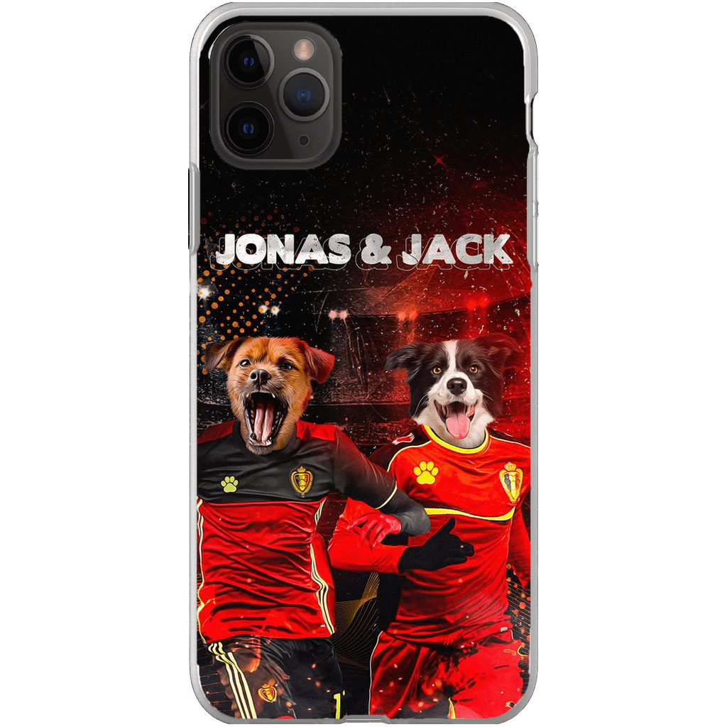 Funda personalizada para teléfono con 2 mascotas &#39;Belgium Doggos&#39;