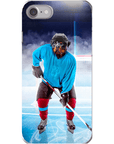 Funda para móvil personalizada 'El jugador de hockey'