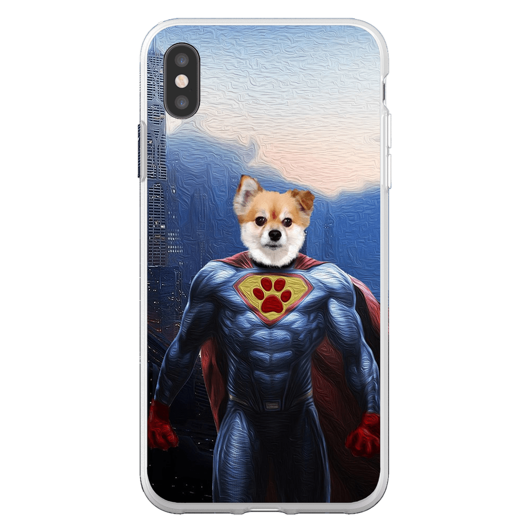 Funda personalizada para teléfono con mascota &#39;Super Dog&#39;