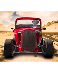 Lienzo personalizado para mascotas 'The Hot Rod'