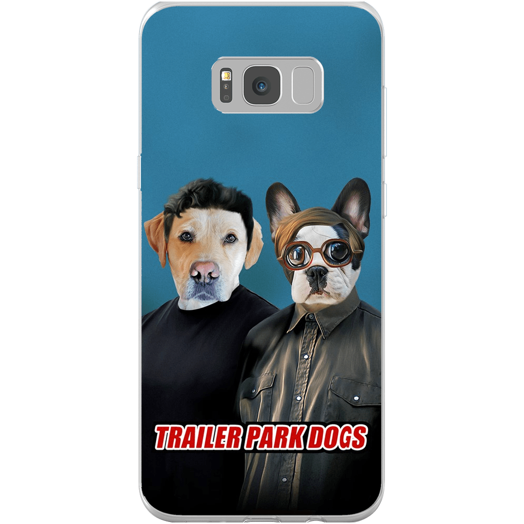 &#39;Trailer Park Dogs 1&#39; Funda personalizada para teléfono con 2 mascotas