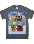 Camiseta personalizada para 2 mascotas 'South Bark' 