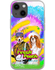 Funda personalizada para teléfono con 2 mascotas 'The Fresh Pooch'