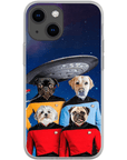 'Doggo-Trek' Funda personalizada para teléfono con 4 mascotas