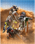 Puzzle personalizado de 3 mascotas 'The Motocross Riders'