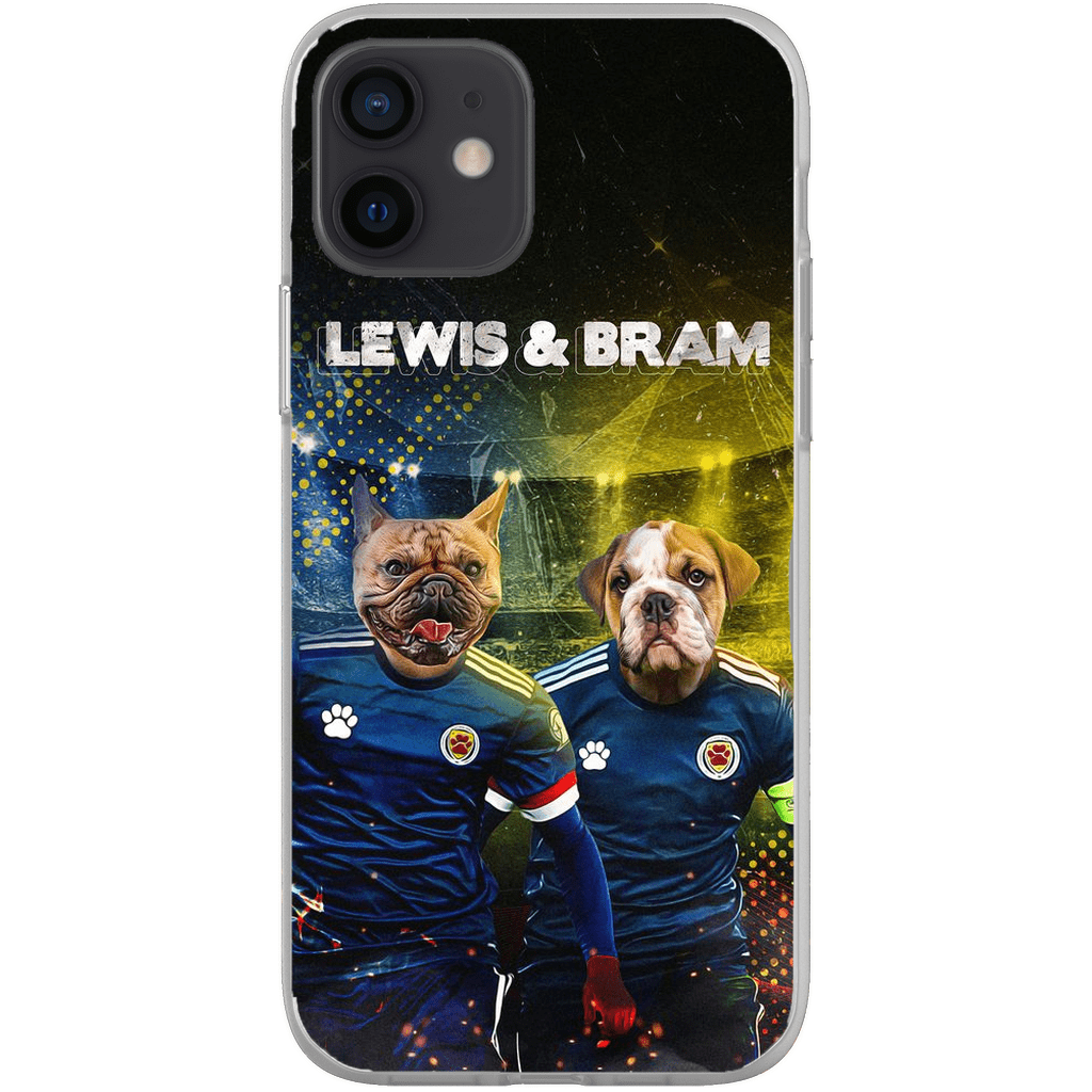 Funda personalizada para teléfono con 2 mascotas &#39;Scotland Doggos&#39;