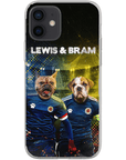 Funda personalizada para teléfono con 2 mascotas 'Scotland Doggos'