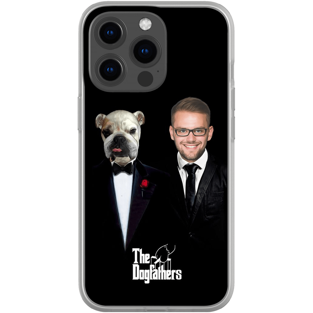 Funda personalizada para teléfono humano o mascota &#39;The Dogfathers&#39;