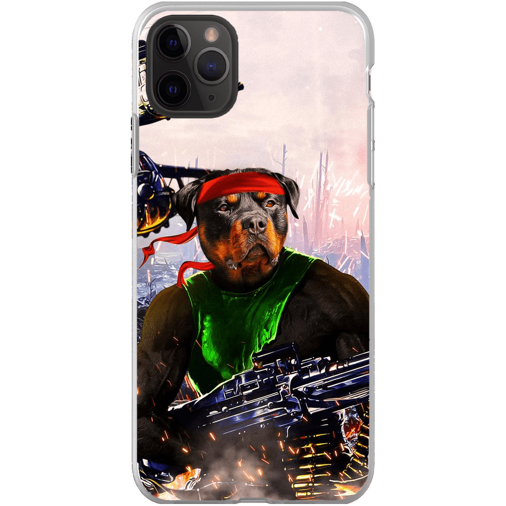 Funda para teléfono personalizada &#39;Rambo Doggo&#39;