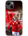 Funda para móvil personalizada 'Dinamarca Doggos Soccer'