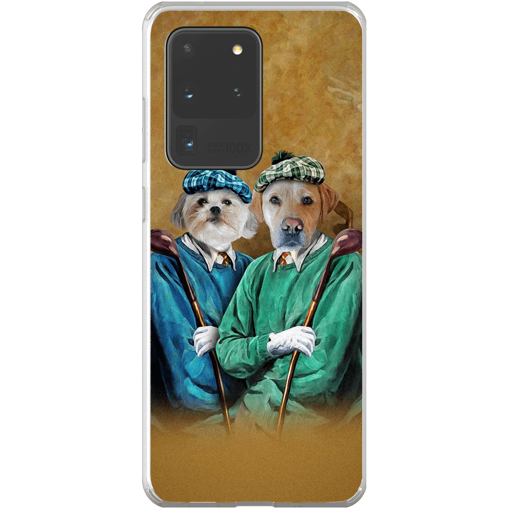 Funda personalizada para teléfono con 2 mascotas &#39;The Golfers&#39;