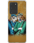 Funda personalizada para teléfono con 2 mascotas 'The Golfers'