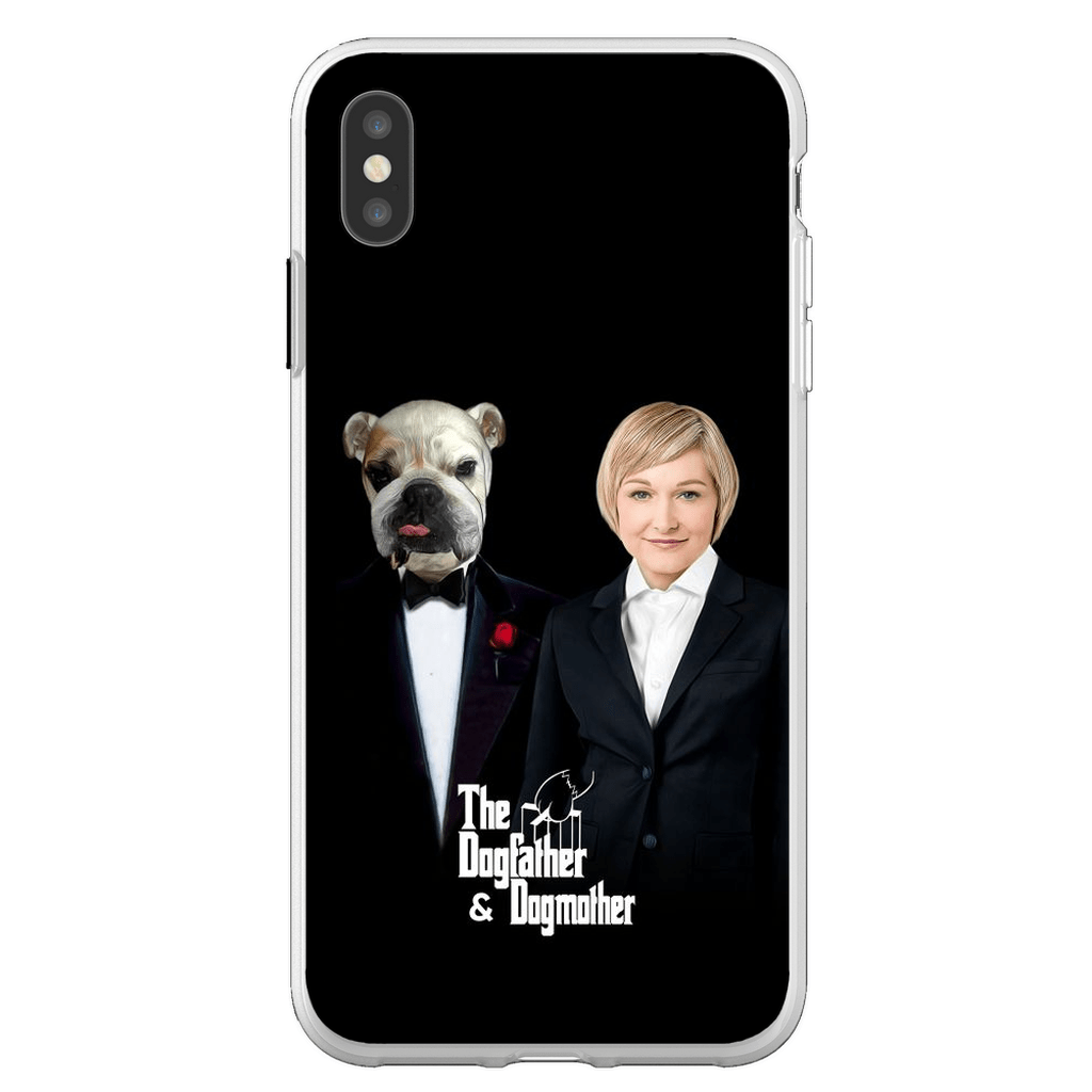 Funda personalizada para teléfono humano o mascota &#39;The Dogfather &amp;amp; Dogmother&#39;