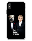 Funda personalizada para teléfono humano o mascota 'The Dogfather &amp; Dogmother'