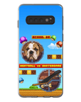 Funda de teléfono para mascotas personalizada con videojuego retro