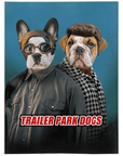 'Trailer Park Dogs 2' Manta personalizada para 2 mascotas 