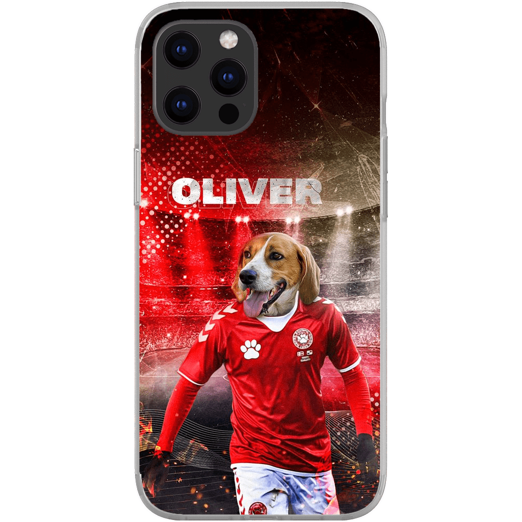 Funda para móvil personalizada &#39;Dinamarca Doggos Soccer&#39;