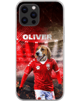 Funda para móvil personalizada 'Dinamarca Doggos Soccer'