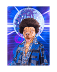 Lienzo personalizado para mascotas 'The Disco Doggo'