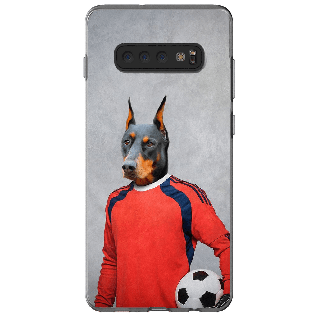 Funda para móvil personalizada &#39;El portero de fútbol&#39;