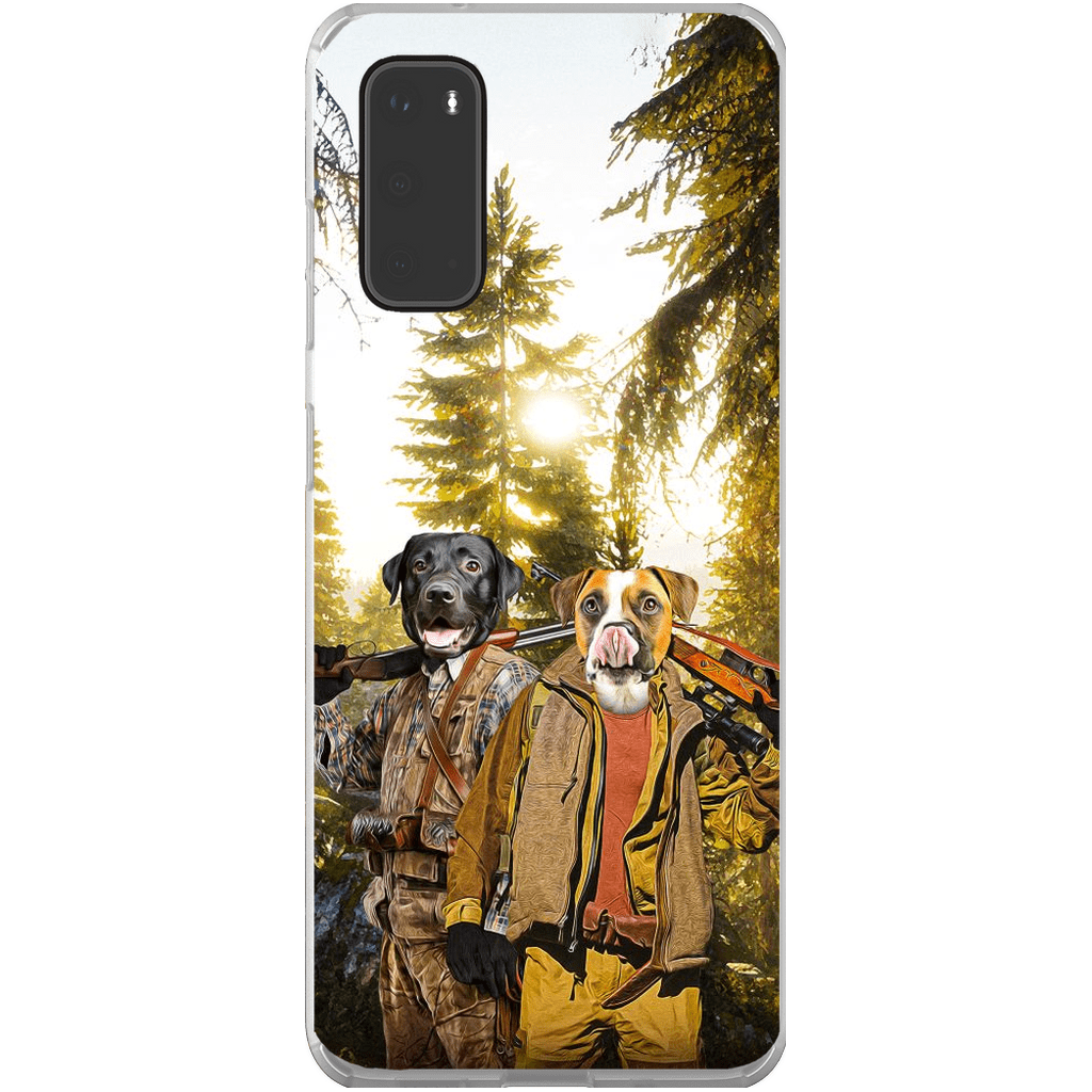 Funda personalizada para teléfono con 2 mascotas &#39;The Hunters&#39;