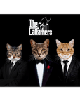 Póster personalizado de 3 mascotas 'The Catfathers'