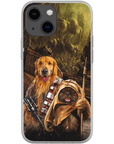 Funda personalizada para teléfono con 2 mascotas 'Chewdogga &amp; Dogg-E-Wok'