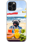 Funda para móvil personalizada 'El perro de la playa'