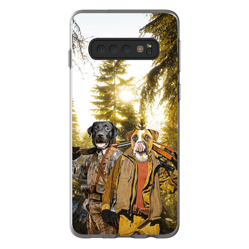 Funda personalizada para teléfono con 2 mascotas &#39;The Hunters&#39;