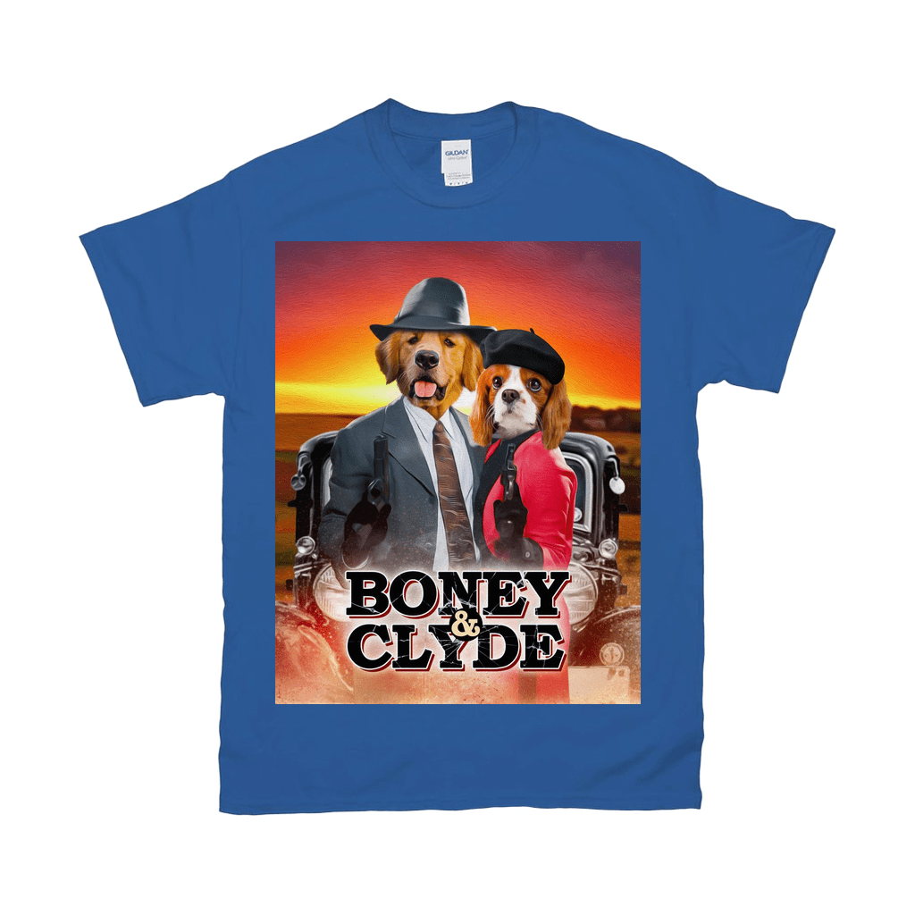 Camiseta personalizada con 2 mascotas &#39;Boney and Clyde&#39;