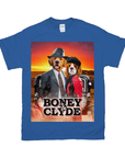 Camiseta personalizada con 2 mascotas 'Boney and Clyde'