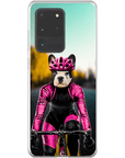 Funda para móvil personalizada 'La ciclista femenina'