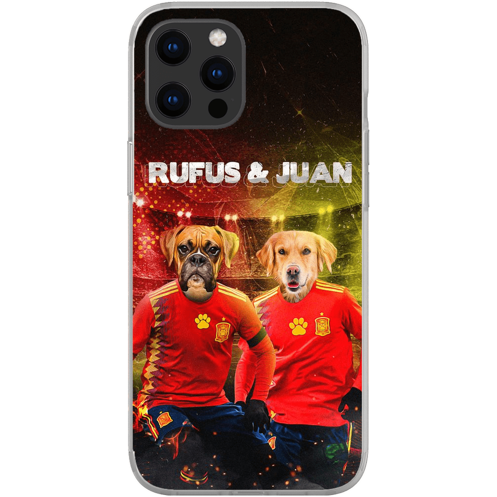 &#39;Spain Doggos&#39; Funda personalizada para teléfono con 2 mascotas