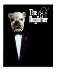 Lienzo personalizado para mascotas 'The Dogfather'