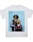 Camiseta personalizada para 2 mascotas 'Step Doggo &amp; Doggette' 