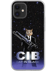 Funda para móvil personalizada 'Gato de negro'