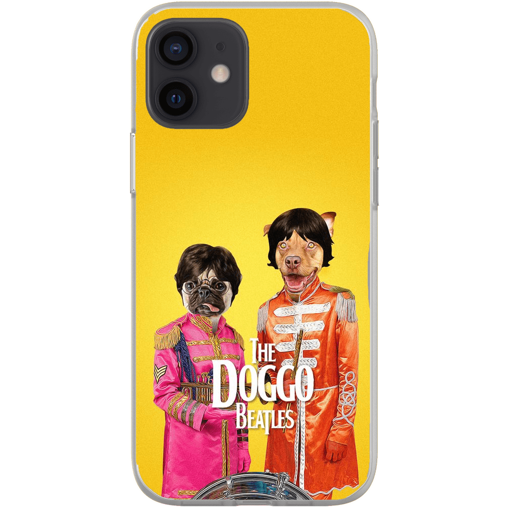 Funda personalizada para teléfono con 2 mascotas &#39;The Doggo Beatles&#39;